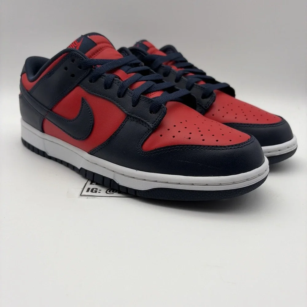 Size 11 - Nike Dunk Retro 2024 Low Navy Red (dv0833-601)
